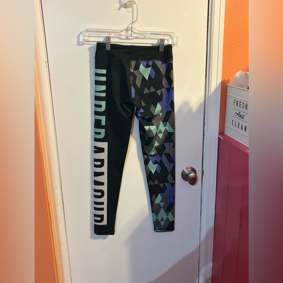 Under Armour Kids Geometric Black Leggings - Picture 2 of 2